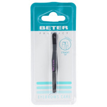 Pinzas Depilar Beter Pavonada Punta Recta 7.5 Cm